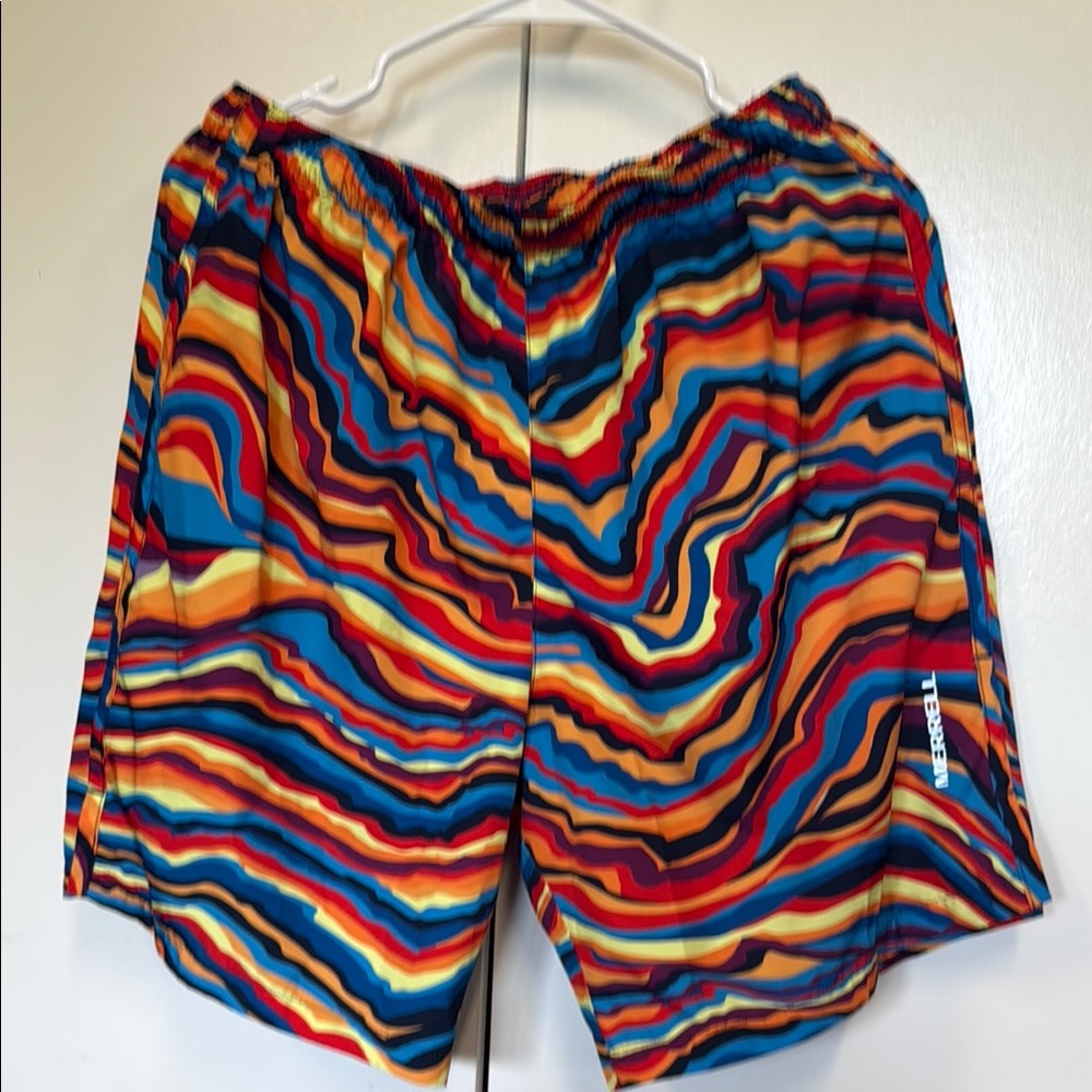 New Meryl swim trunks. Colorful.  Quick dry. Great colors.